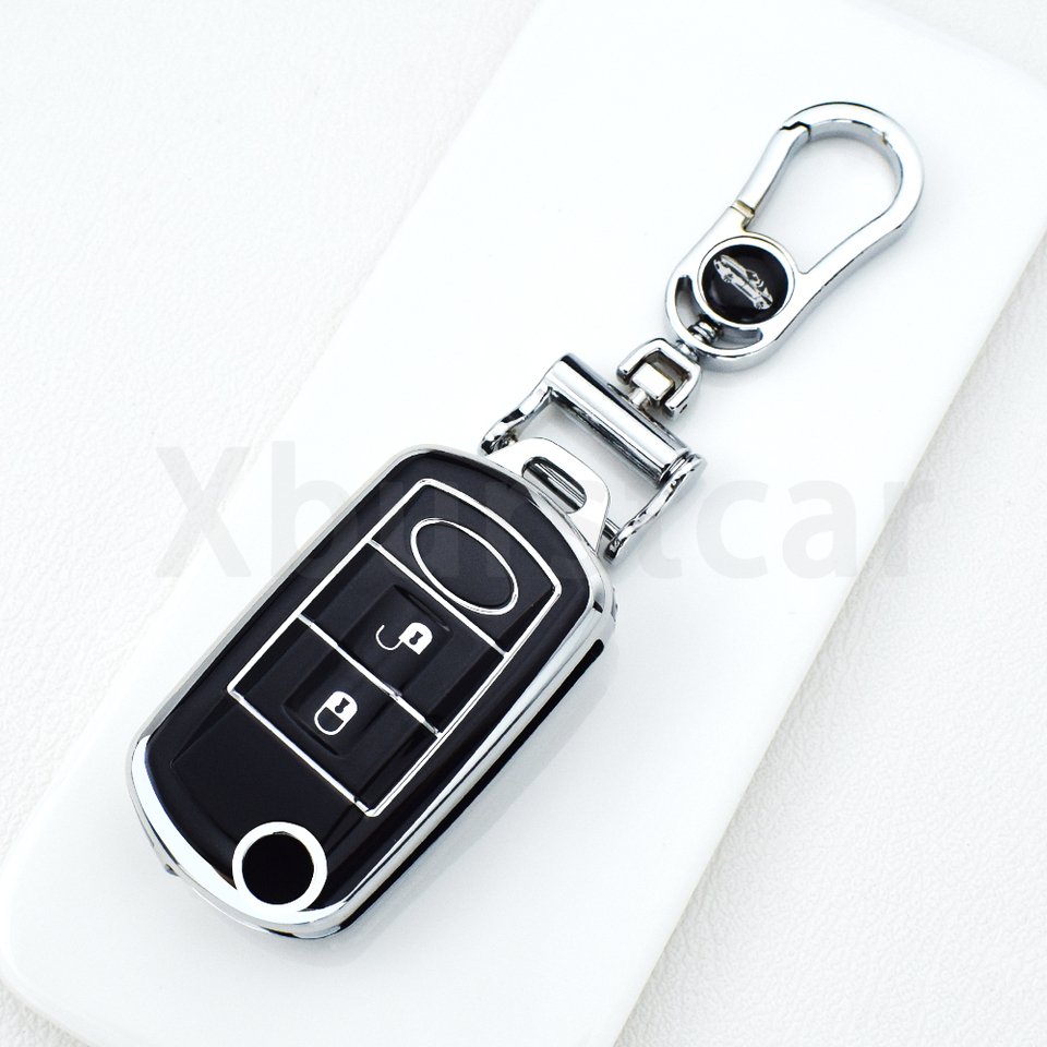 

Чехол-книжка для автомобильного ключа из ТПУ с 3 кнопками для Land Rover Range Rover Sport LR3 Discovery 3