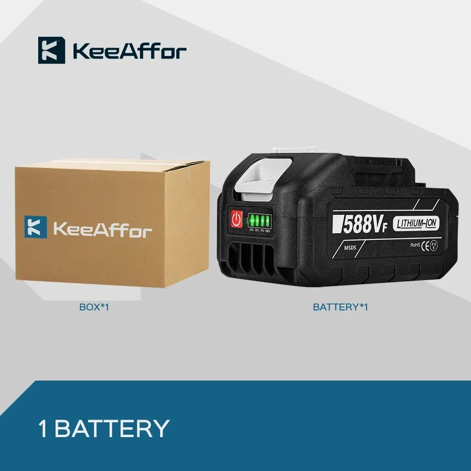 

KEEAFFOR Литий-ионный аккумулятор для Makita 7500/15000/22500 мАч