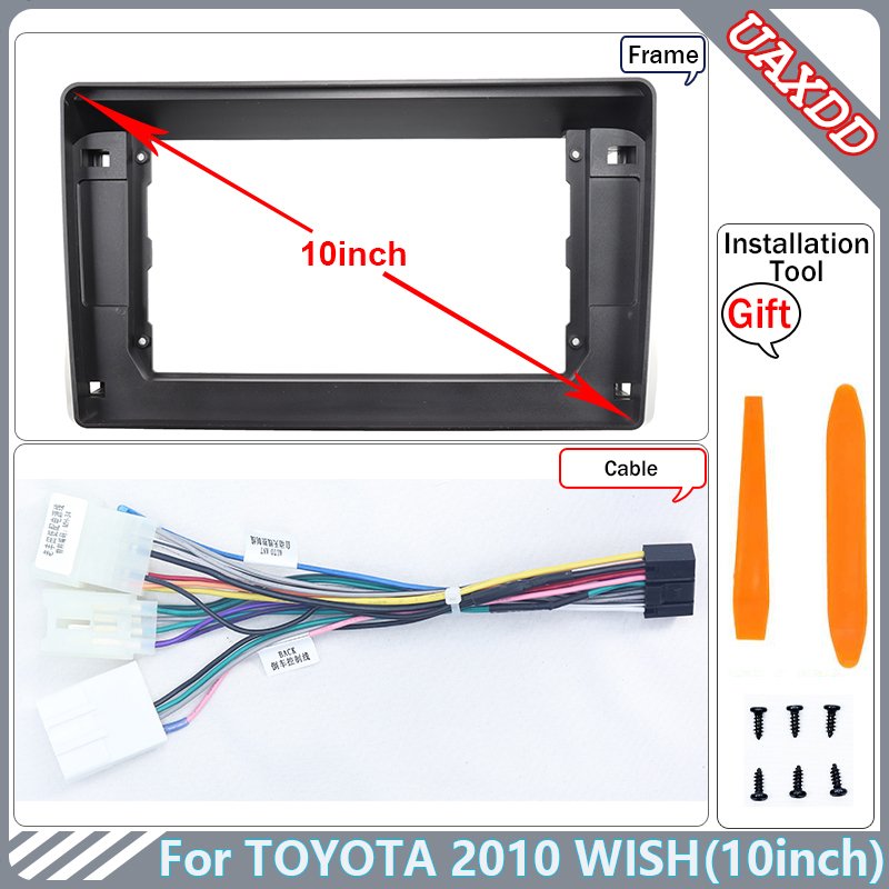 

Для TOYOTA 2010-WISH 10,1-дюймовый автомобильный DVD-плеер, радио, Android, стерео, жгут проводов, экраны, аксессуары, навигация, приборная панель, кабели, рамка