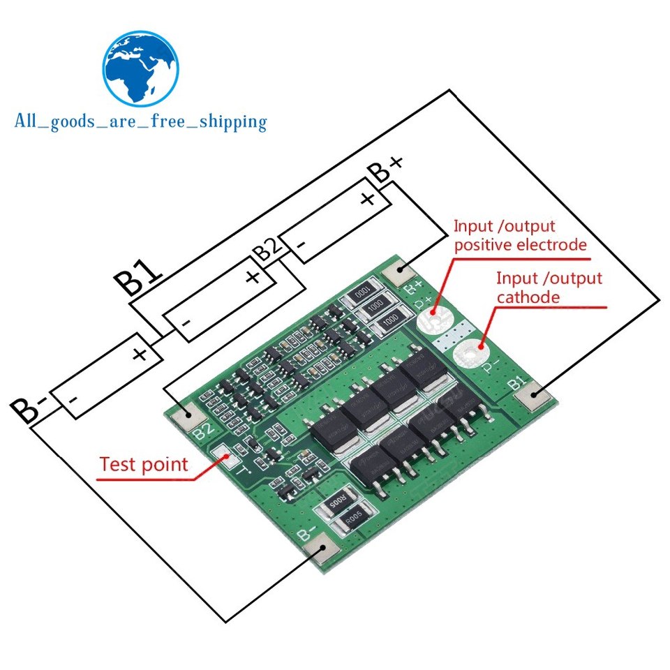 

BMS PCM плата защиты аккумулятора 3S 25A