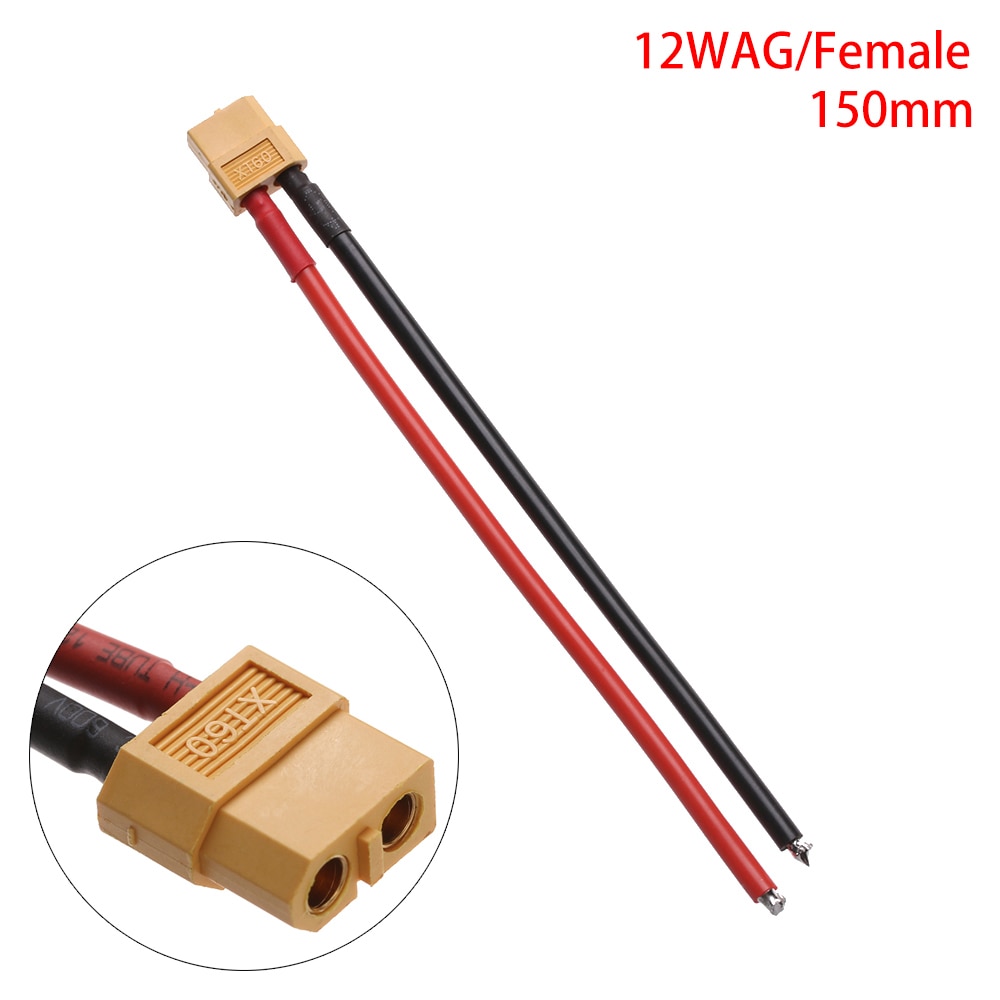 

Разъем XT60 с силиконовым проводом 12 AWG/14 AWG
