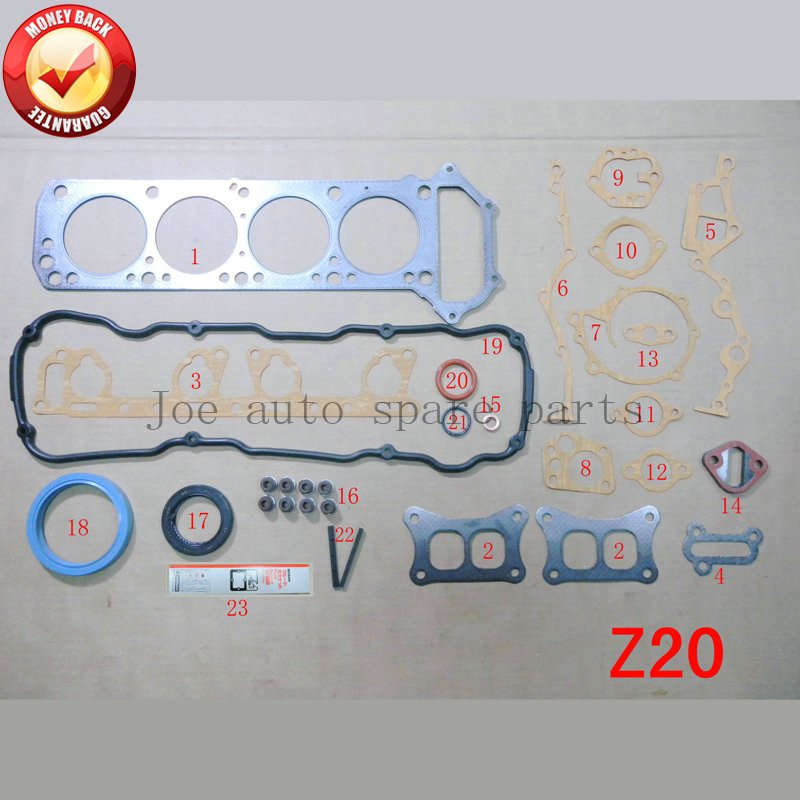 

Полный комплект прокладок двигателя Z20 Z20S для Nissan Caravan/Nomad/Vanette/Atlas 2.0L 1952cc 1982-1994 гг. 50129900 10101-22G26 430298 П