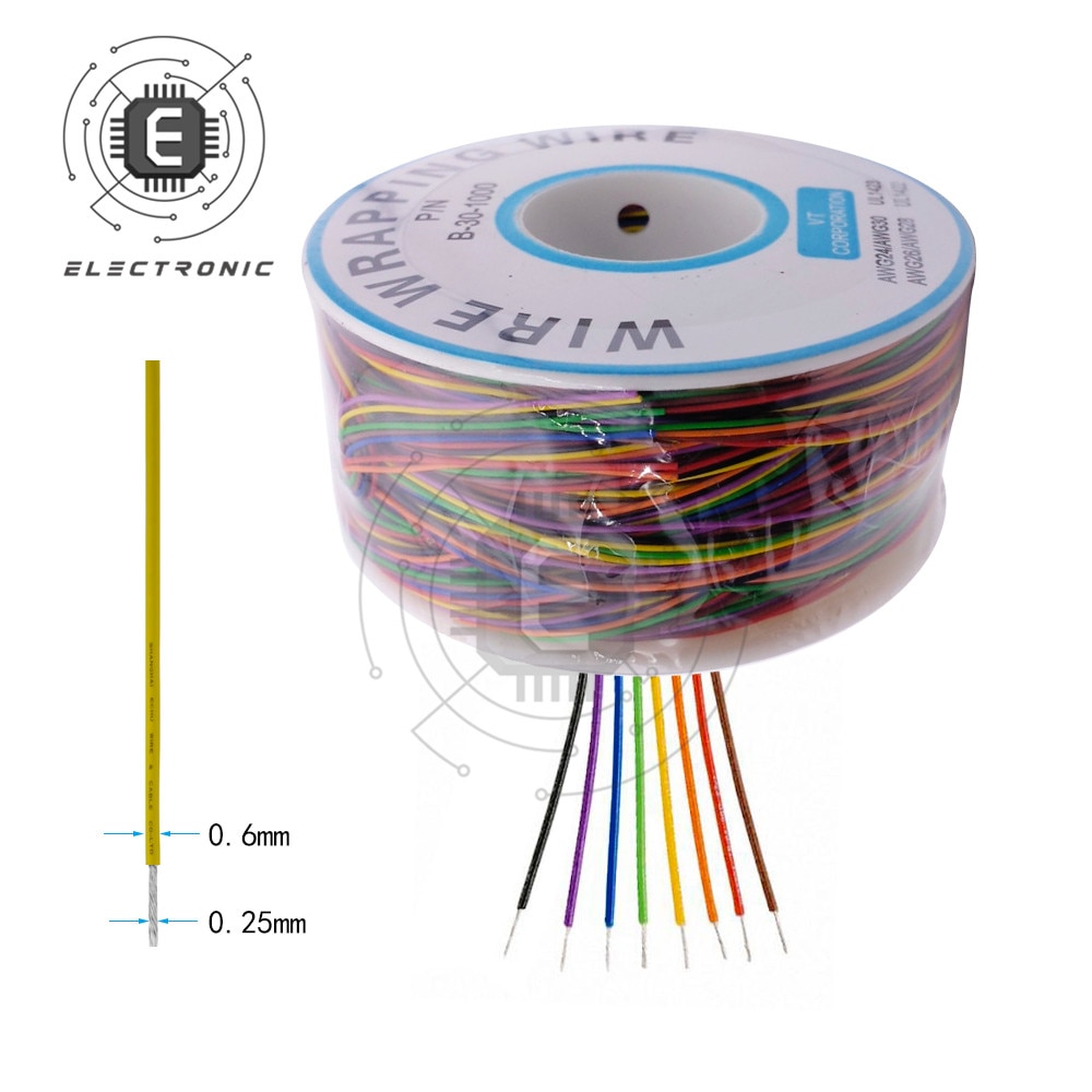 

Провод Aideepen медный изолированный 30AWG 280м