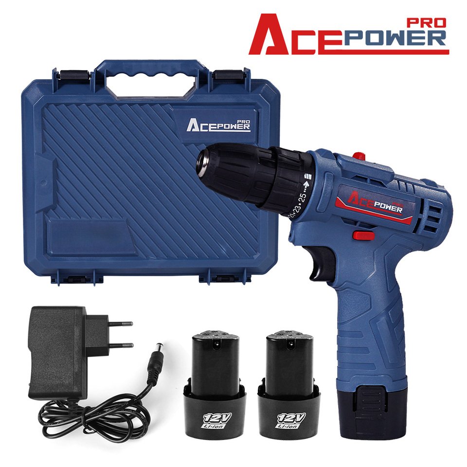 

AcePower Беспроводная дрель 12В