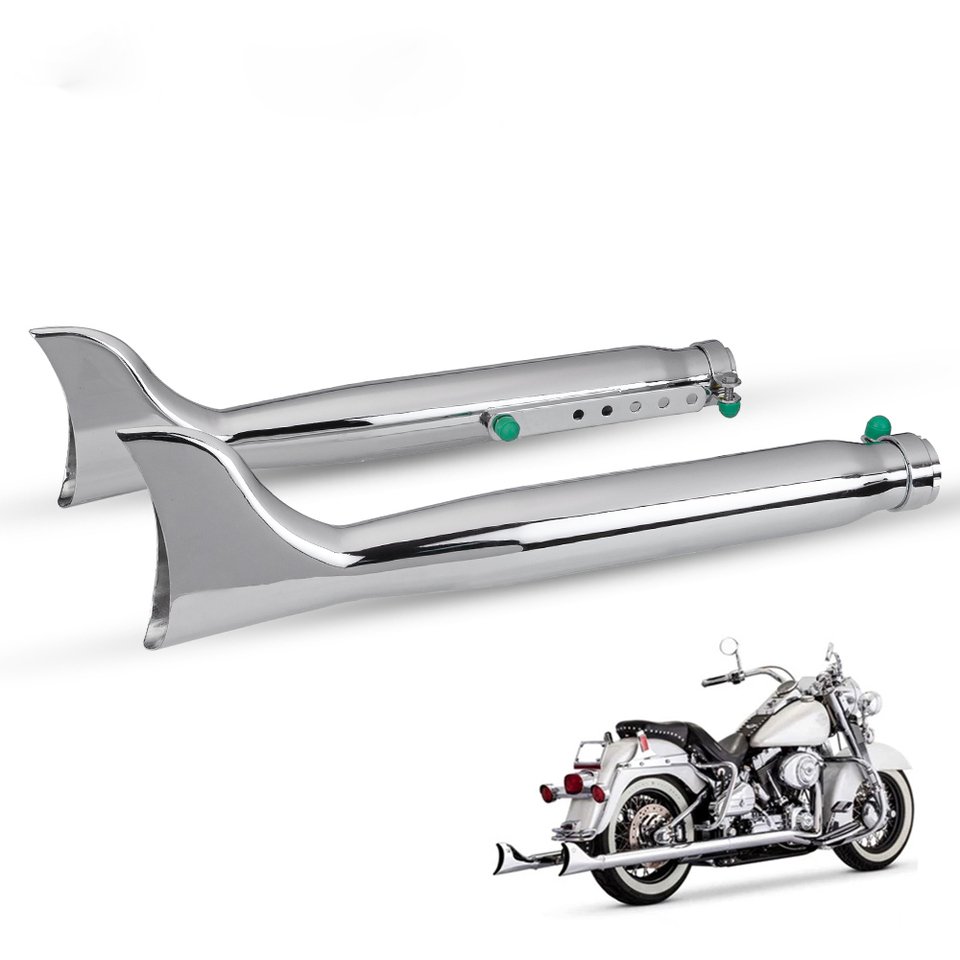 

Мотоциклетный Ретро Серебряный глушитель выхлопной трубы Fishtail 24HP 32HP деталь двигателя чехол для Урал K750 M1 M72 R71 R12 Dnepr MT12 XL883 1200