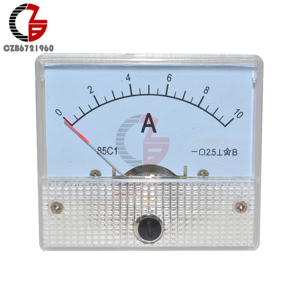 

Аналоговый амперметр diymore 85C1 белый 0-10A