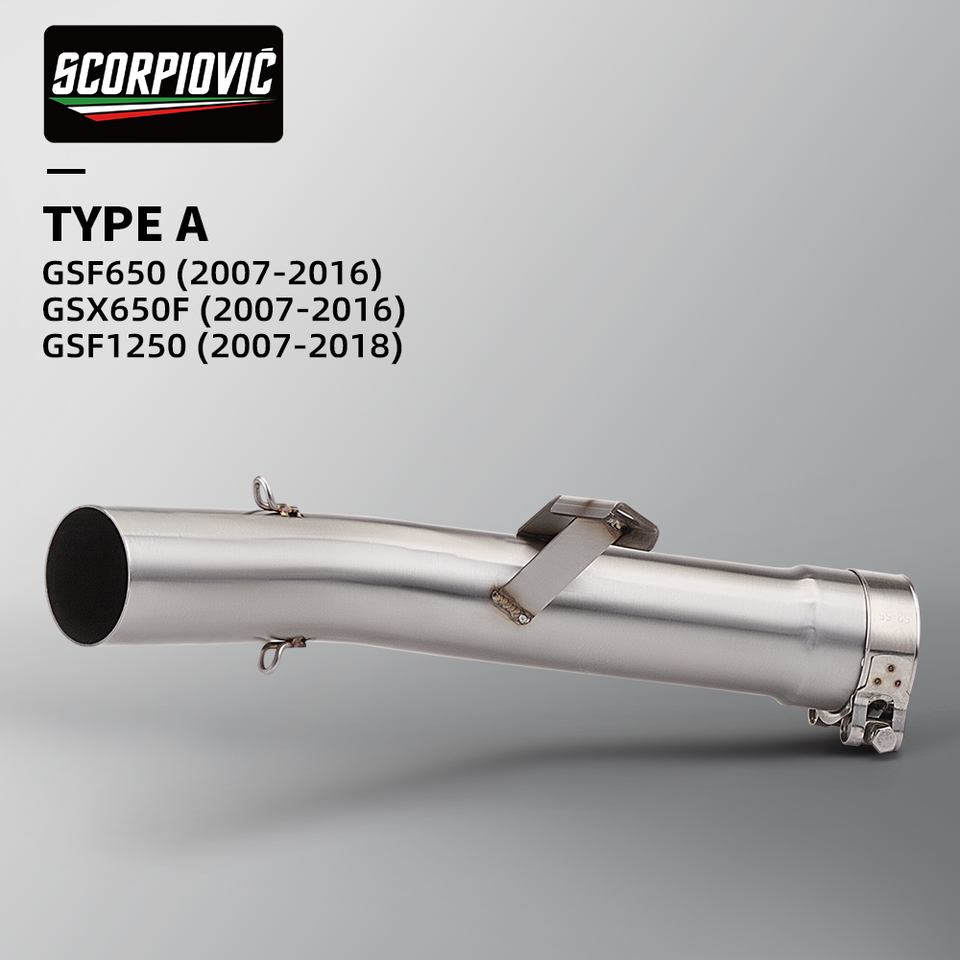 

Выхлоп мотоцикла для GSF650 (2007-2016) для GSX650F (2007-2016) для GSF1250 (2007-2018) глушитель средней трубы