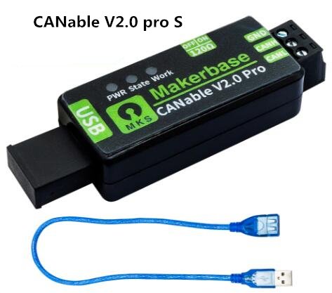

MKS CANable V2.0 S PRO Адаптер USB-CAN Анализатор CANFD Slcan SocketCAN CANdleLight Klippe с кабелем