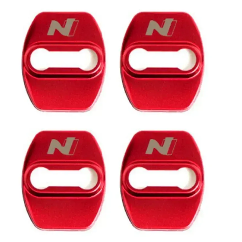 

4 шт. защитный чехол для дверного замка автомобиля для Hyundai Tucson L N Line Veloster Nline Santa Kona, чехол с логотипом, эмблема, наклейка, аксессуары