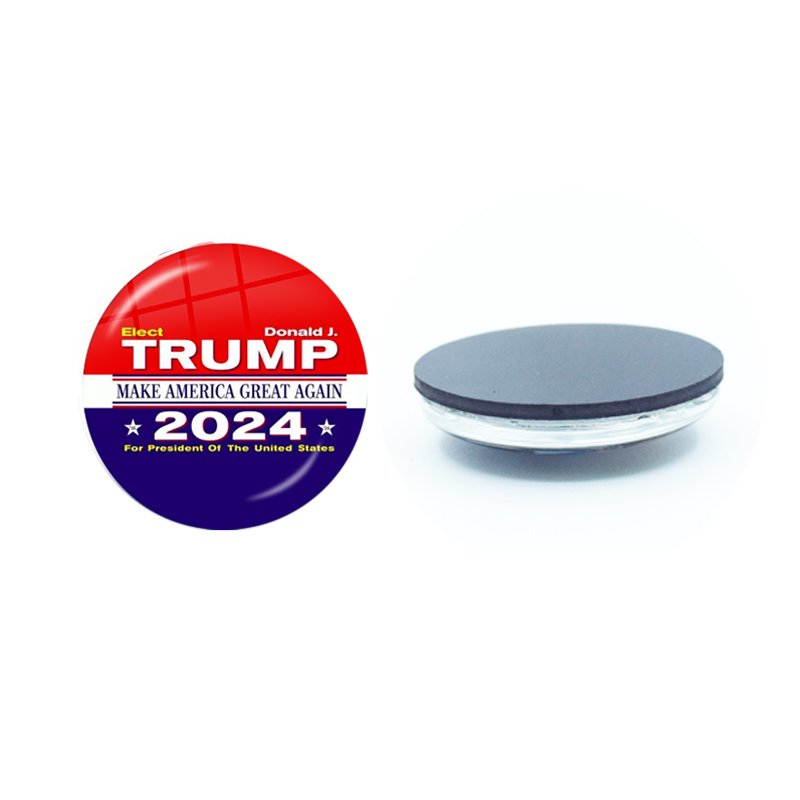 

Магнит на холодильник "Флаг Трампа 2024", стеклянный 30 мм