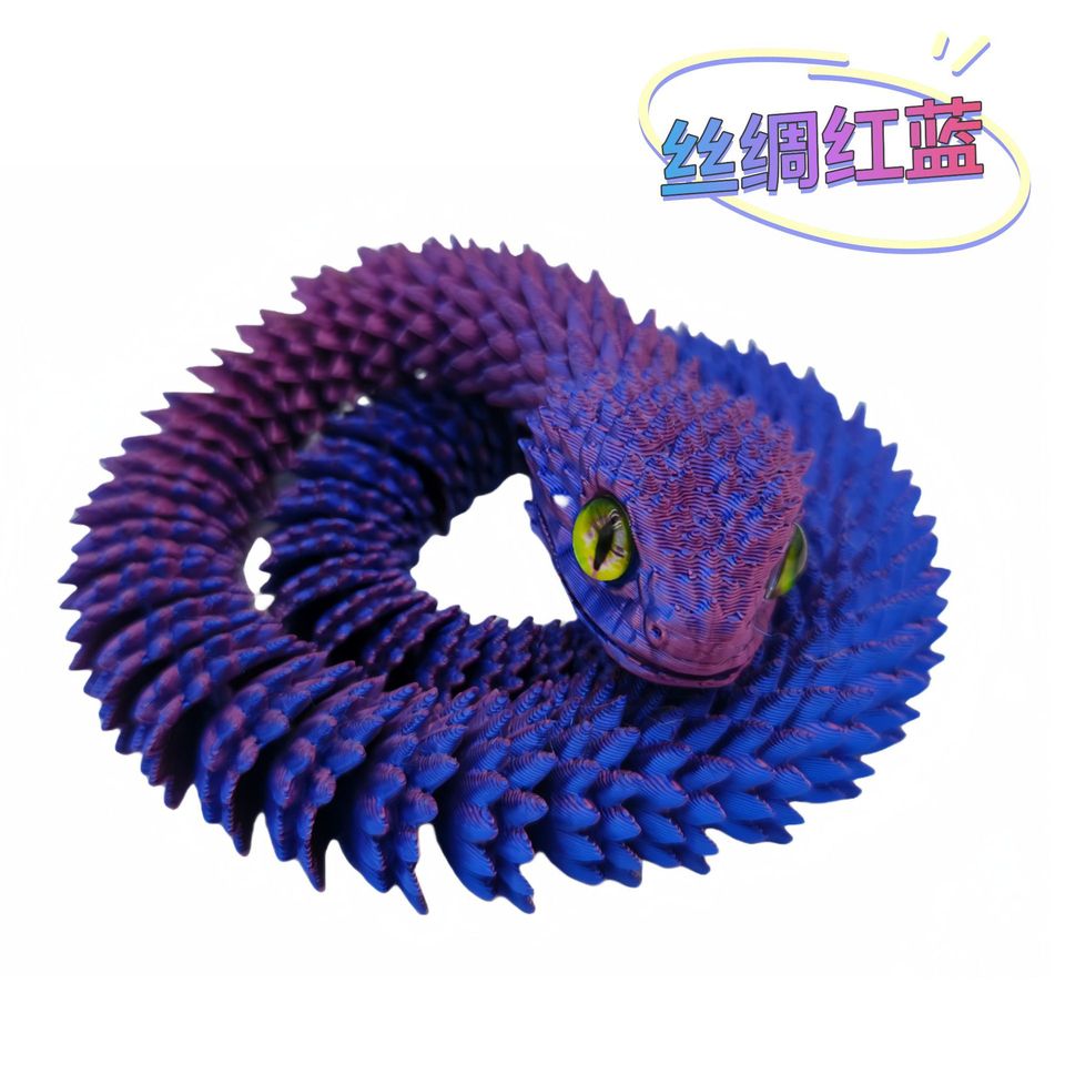 

3D Печатная Змея из Пластика