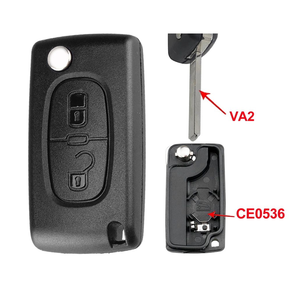 

SUPERKEY флип-чехол для дистанционного ключа автомобиля для Citroen C2 C3 C4 C5 C6 Xsara Berlingo для Peugeot 207 307 308 407 607 807 HU83 VA2