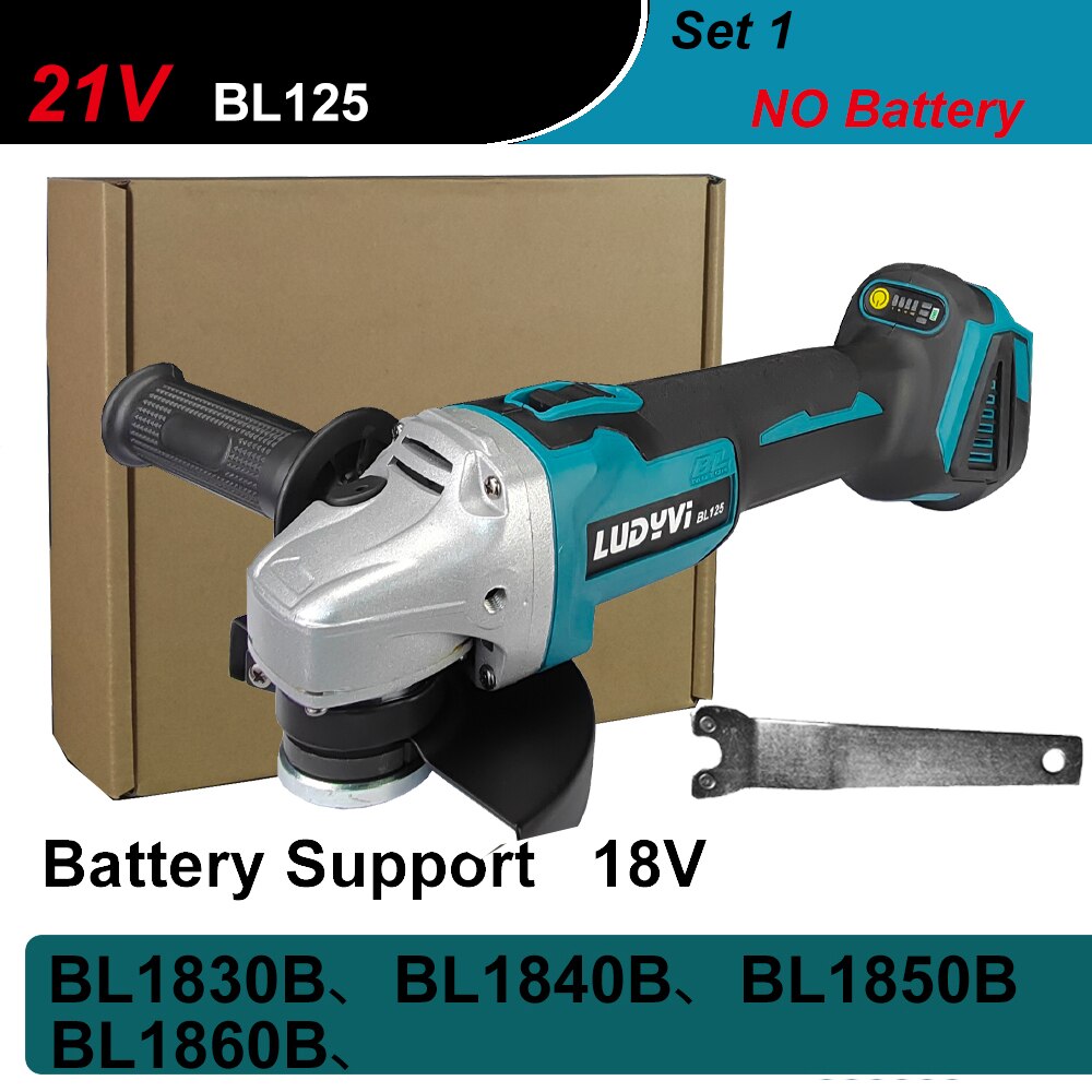

Бесщёточная угловая шлифовальная машина Makita 125 мм 3 скорости