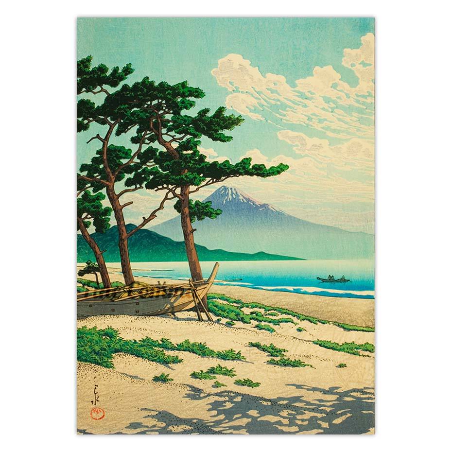 

Художественный постер Fine Comma "Pine Beach at Miho Kawase Hasui" на холсте