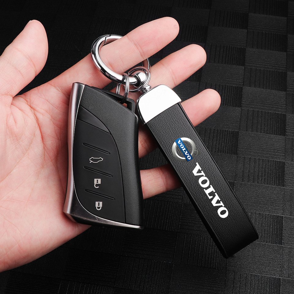 

Брелок для ключей, сплав и кожа, для Volvo XC90, XC60, V90, D5, D2, S90, S80, S70, T5, T8, V40, V50