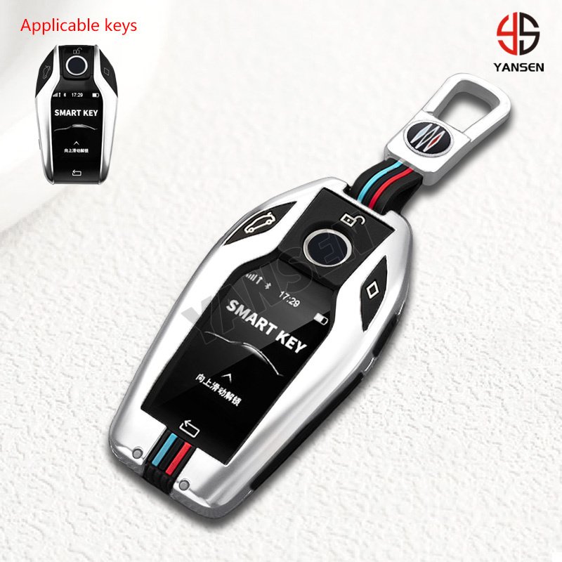 

Умный брелок для ключей, чехол для BMW, ЖК-дисплей, брелок для ключей, аксессуары для стайлинга автомобиля