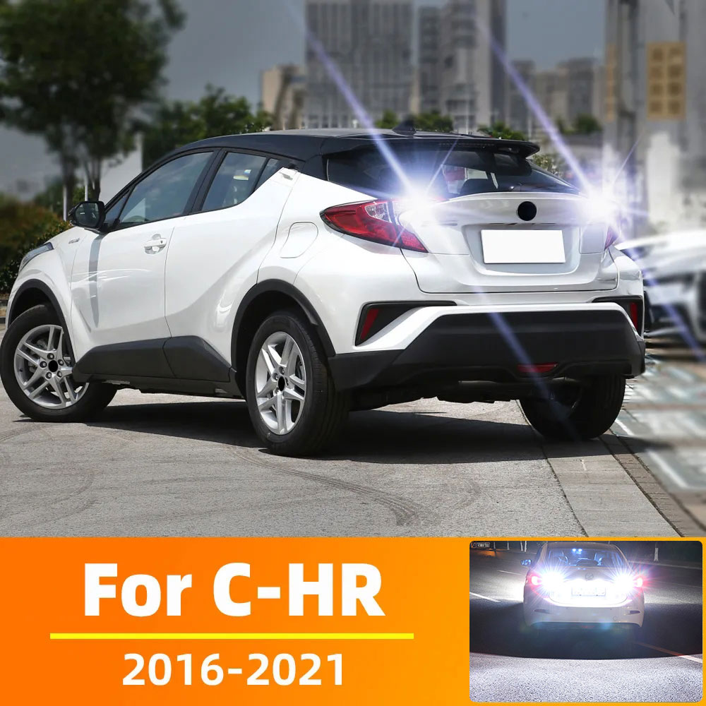

2 шт. для Toyota CHR C-HR 2016 2017 2018 2019 2020 2021 светодиодные лампы внешний задний резервный фонарь Canbus без ошибок
