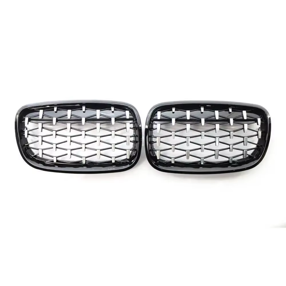 

Для BMW X5 E70 X6 E71 2007-2013 автомобильная решетка передняя решетка почек ромбовидный стиль хром черный 51137157687 51137157688 51137185223