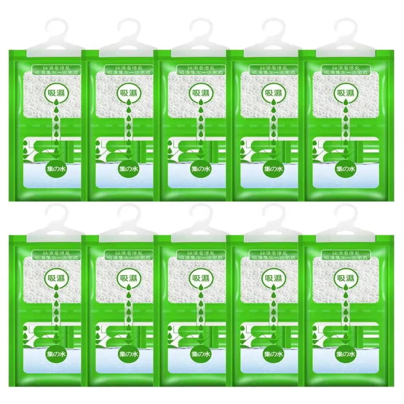 

10 шт., поглотители влаги, портативные осушители, сухой мешок, подвесной шкаф, внутренний осушитель, эффективно улавливающий дополнительную влагу