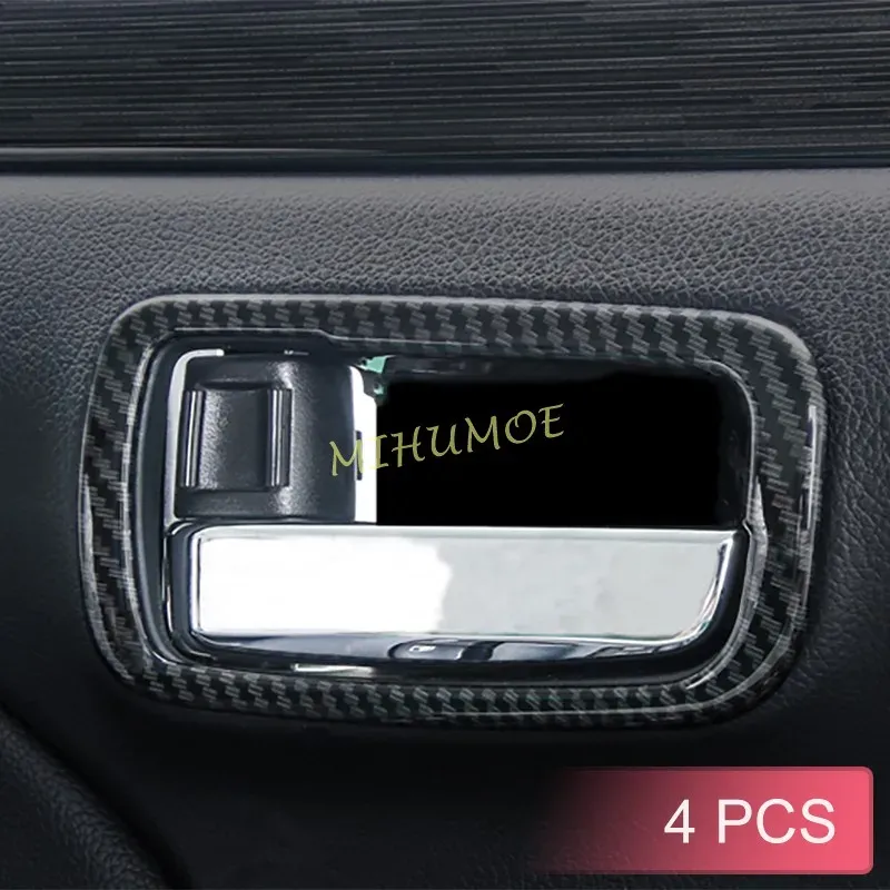 

Накладка на внутреннюю дверную ручку Trims для Mitsubishi ASX Outlander Sport 2011-2023, углеродное волокно