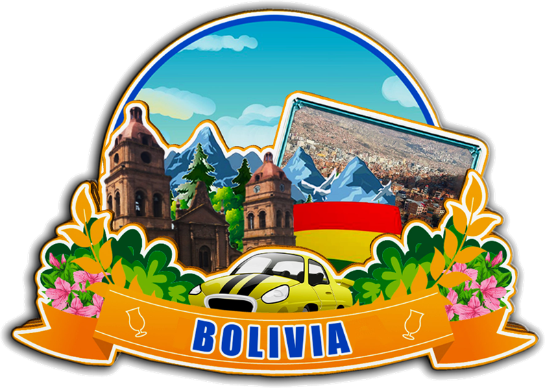 

Магниты для холодильника Боливия 3D