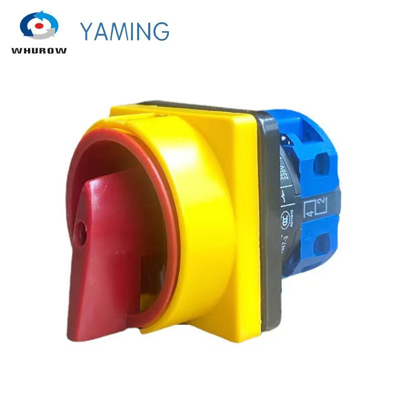 

YMW26 LW26GS-20/04-1 ВКЛ./ВЫКЛ., поворотный кулачковый переключатель, 2-позиционный переключатель 20A, 1-полюсный главный селектор, аварийный остановка