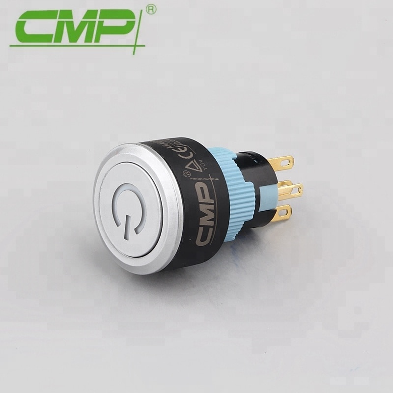 

CMP MU022P/F11 пластиковый водонепроницаемый выключатель 22 мм черный