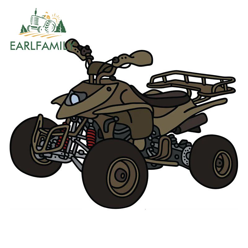 

EARLFAMILY 13 см x 9,9 см для ATV виниловая наклейка водонепроницаемый аниме Сделай Сам наклейки на машину устойчивое к царапинам окно багажника автомобиля украшение