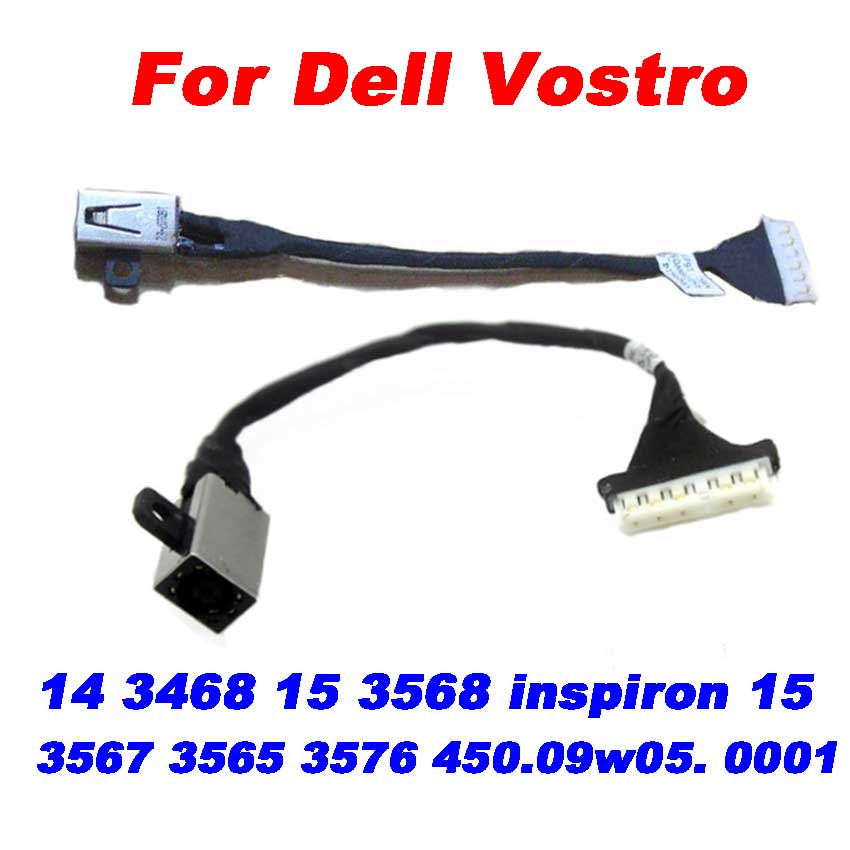 

3-1 шт. портативный разъем питания постоянного тока для Dell Vostro 14 3468 15 3568 Inspiron 15 3567 3565 3576 450.09w05. 0001