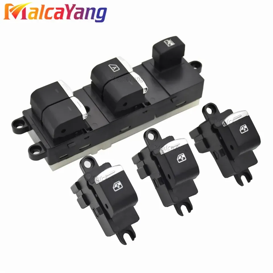 

Выключатель стеклоподъемника с хромом для Nissan Navara D40 Qashqai Pathfinder R51 2004-2016 25411-ED00B 25401-EB30B 25401-JD00A