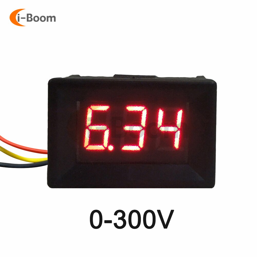 

Aideepen мини-вольтметр 0.36", 300В/600В, красный/синий/зеленый