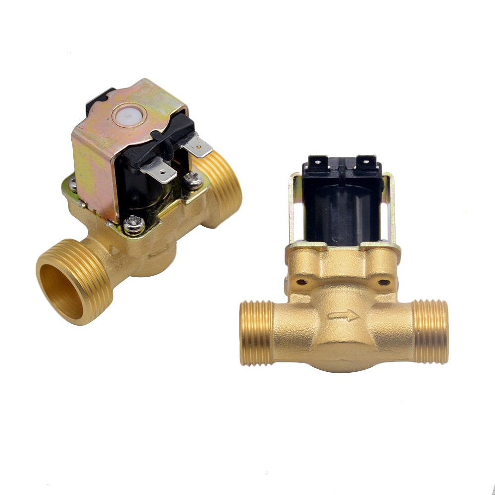 

3/4 "1/2" DC 24 В AC 220 В DC 12 В электрический электромагнитный клапан нормально закрытая латунь для контроля воды