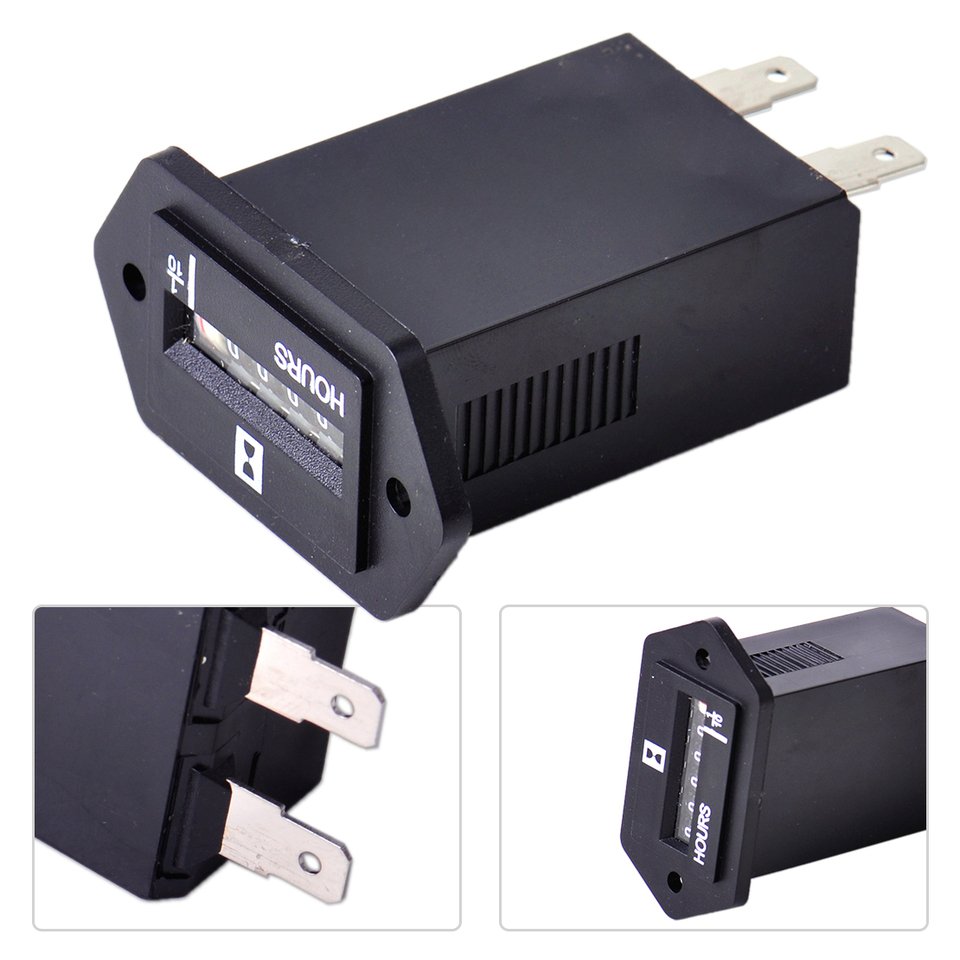 

DWCX AC 100-250V аккумуляторная герметичная счетчик моточасов таймера 6 цифр Дисплей для электромеханических генератор двигателя грузовика автомобиль Лодка