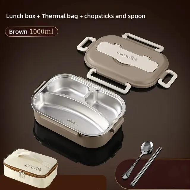 

Нержавеющий ланч-бокс Bento 1000/1500/2000 мл