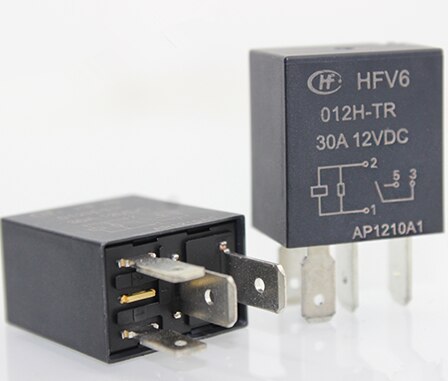 

Автомобильное реле HFV6, 12 В, 4 контакта, 5 контактов, 30 А, для фар, вентиляторов, кондиционеров