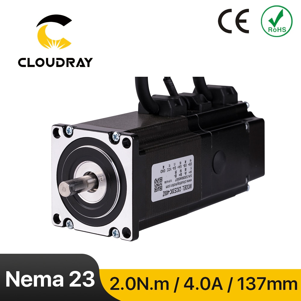 

Шаговый двигатель Cloudray Nema 23 2.0 Нм 4.0А