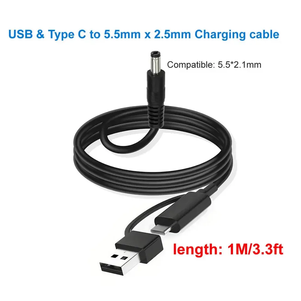 

Адаптер Шнура Питания USB/Type C На 10 Штекеров Для Bluetooth-колонок, Телефонов, Светодиодных Лент
