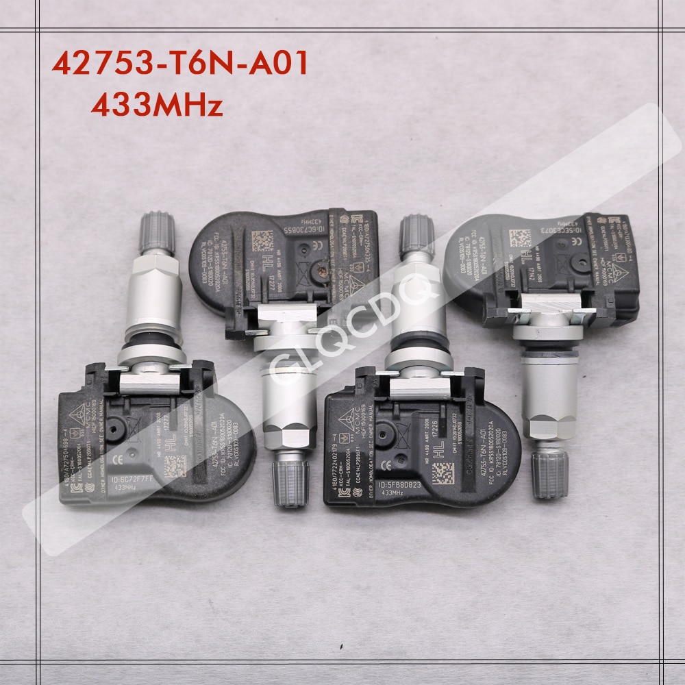 

TPMS ДЛЯ 2018 2019 2020 2021 HONDA PILOT ДАТЧИК ДАВЛЕНИЯ В ШИНАХ TPMS 433 МГц ДАТЧИКИ В ШИНА 42753-T6N-A01 42753-TG7-A51